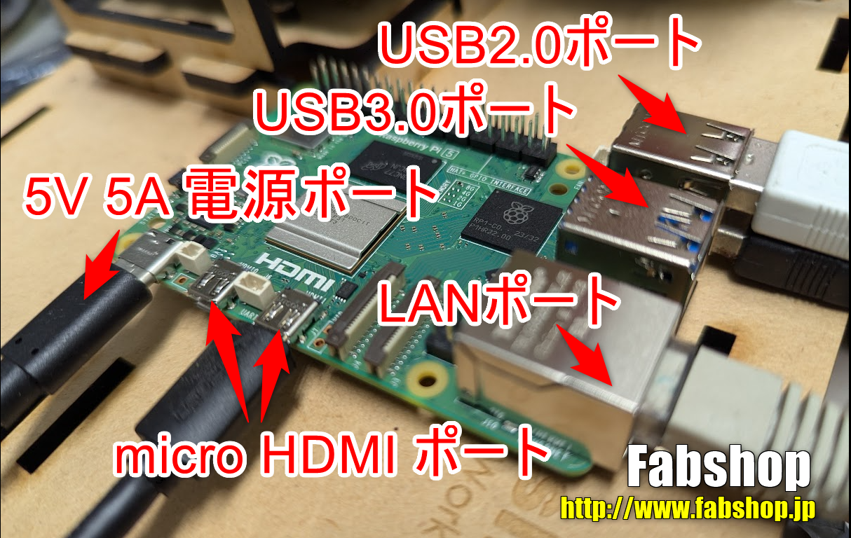 Raspberry Pi セットアップ Setup ファブショップ Fabshop